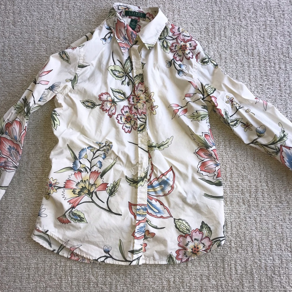 LAUREN by Ralph Lauren Spring /Summer Blouse Medium - Picture 2 of 7